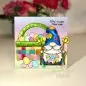 Preview: Egg Painting Gnome Clear Stamps Woodware Craft Collection 2