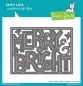 Preview: Giant Outlined Merry & Bright Dies Lawn Fawn