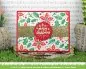 Preview: Poinsettia Background Stencils Lawn Fawn 1