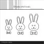 Preview: Simple and Basic Cute Rabbits dies