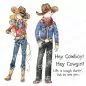 Preview: Stampingbella Uptown Cowboy Parents Rubber Stamps