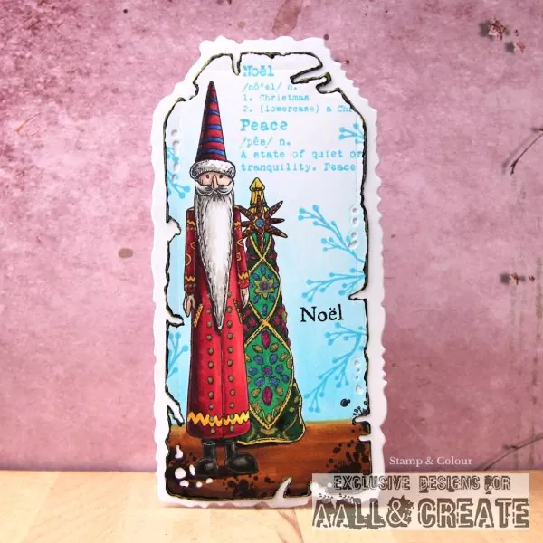 aall create clear stamp Twinkling Pines 2