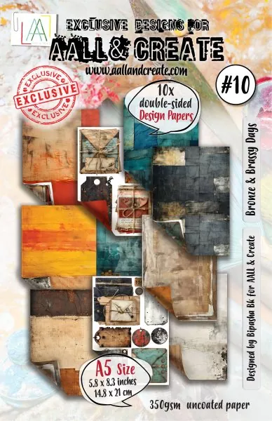 Bronze & Brassy #10 paper Kit A5 AALL & Create