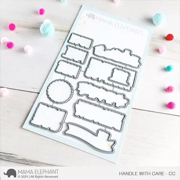 Handle with Care Dies Creative Cuts Mama Elephant