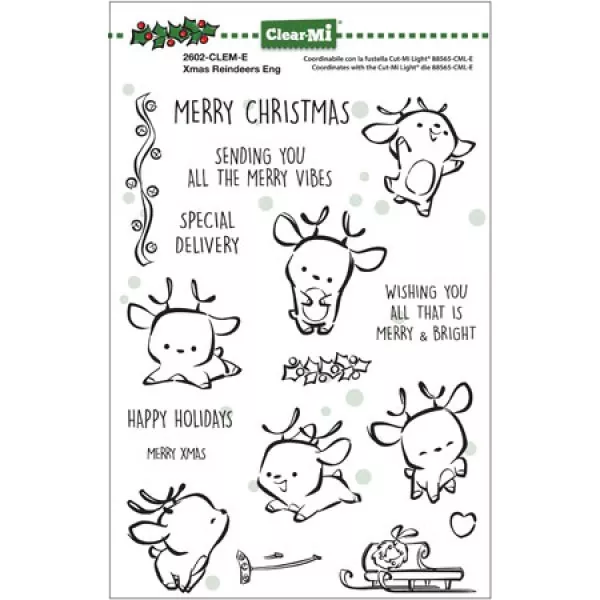 XMas Reindeers Clear Stamps Impronte D'Autore