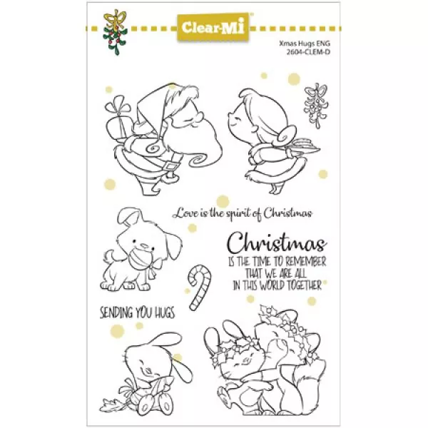 XMas Hugs Clear Stamps Impronte D'Autore