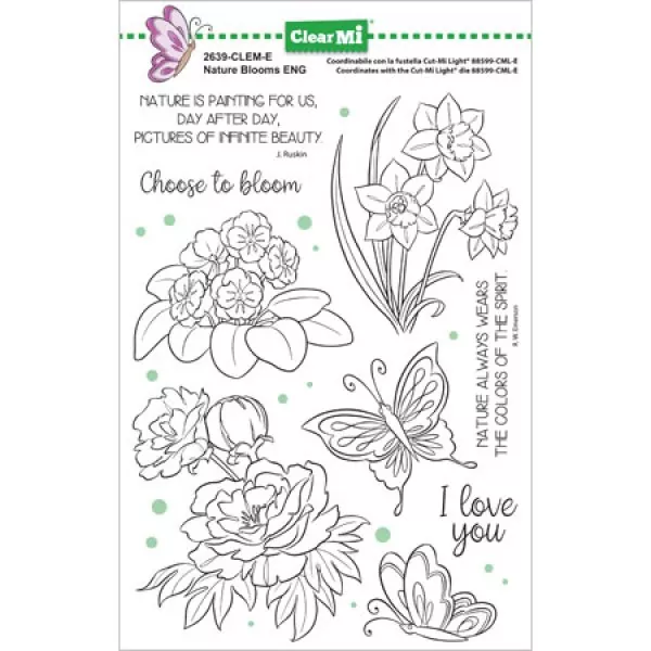 Nature Blooms Impronte D'Autore Stamp & Die Bundle