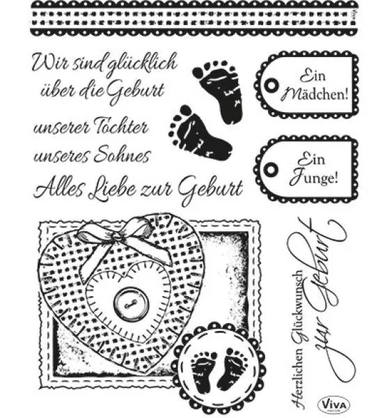 Geburt II Viva Decor Clear Stamps