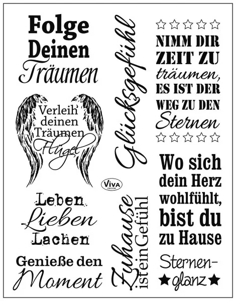 Sprüche II Viva Decor Clear Stamps