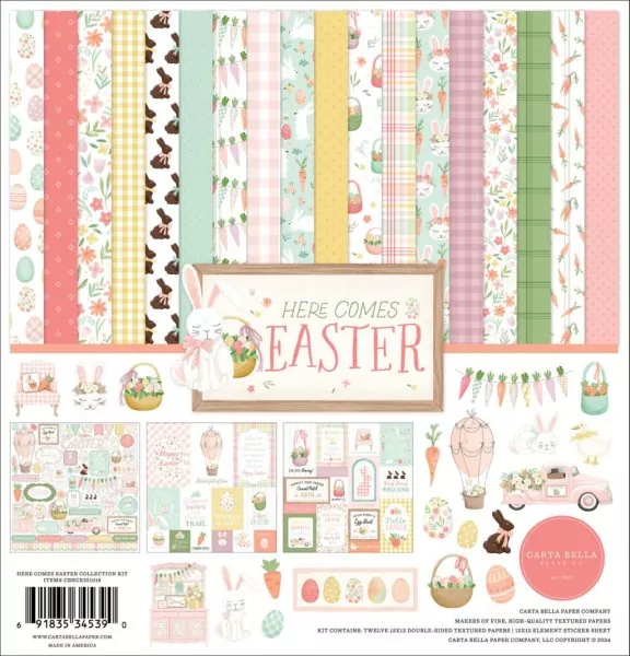 Carta Bella Here Comes Easter 12x12 inch collection kit