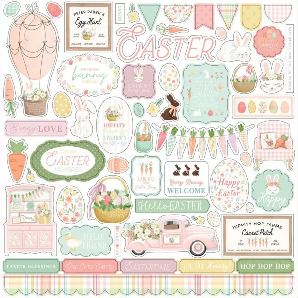 Carta Bella Here Comes Easter 12x12 inch collection kit 10