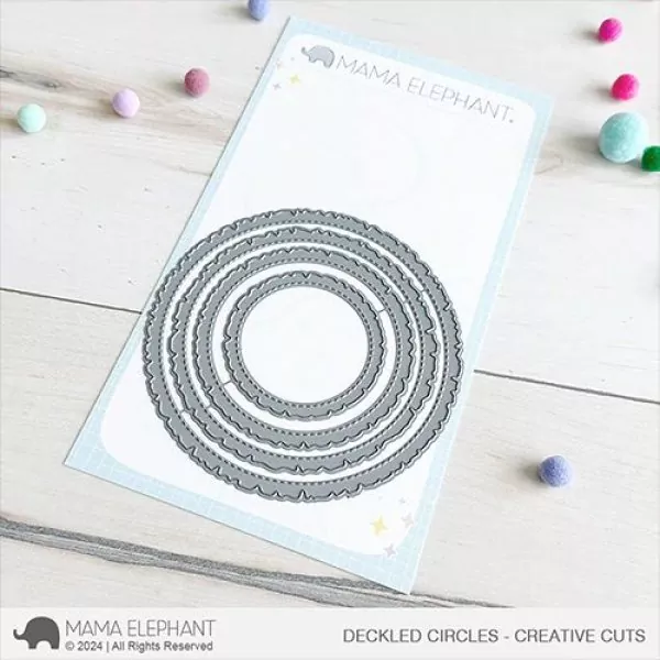 Deckled Circles Dies Creative Cuts Mama Elephant