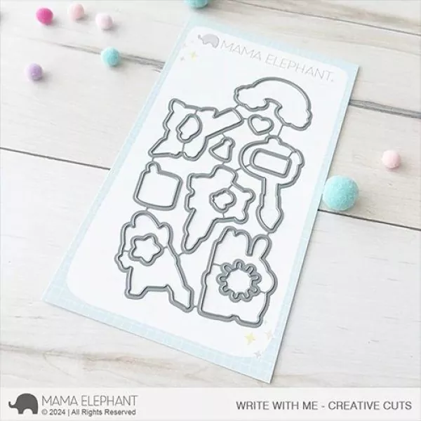 Write with Me Dies Creative Cuts Mama Elephant