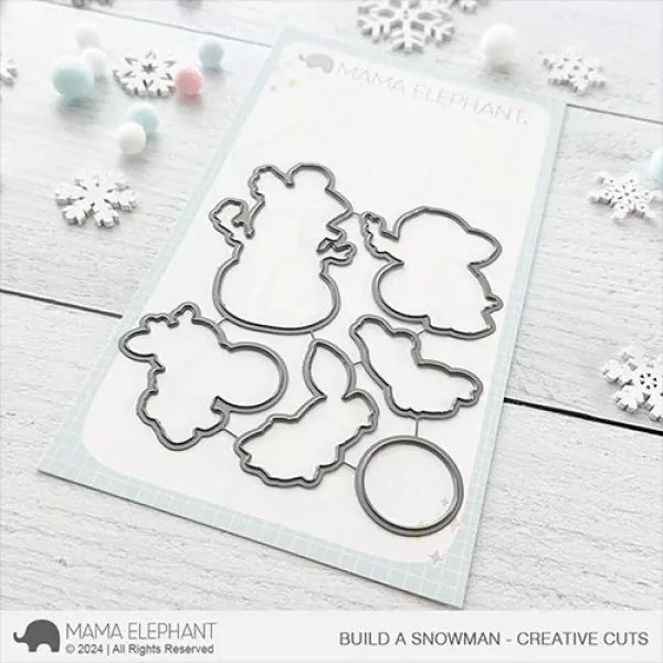 Build A Snowman Dies Creative Cuts Mama Elephant