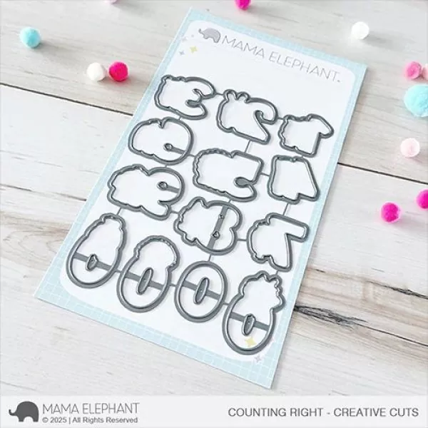 Counting Right Dies Creative Cuts Mama Elephant