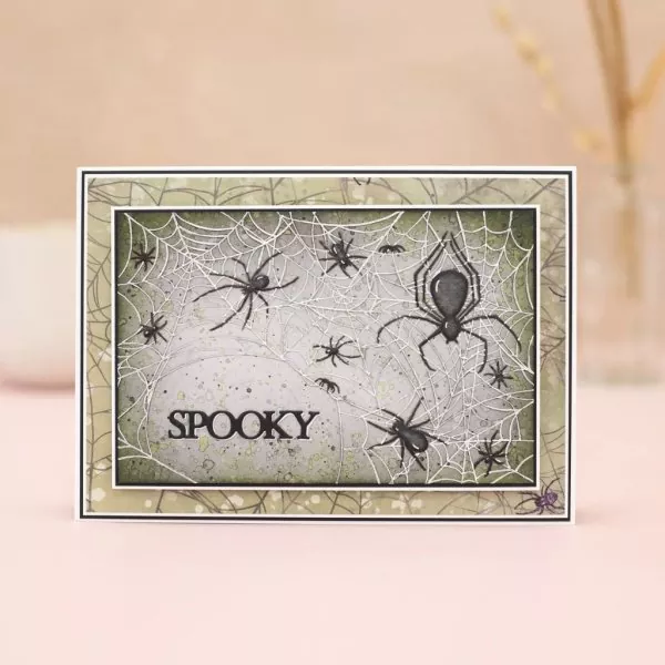 Spooky Spiders Partial 3D Embossing Folder crafters companion 2