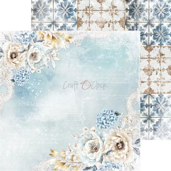 Craft O'Clock Something Blue 6"x6" inch Paper Set 4