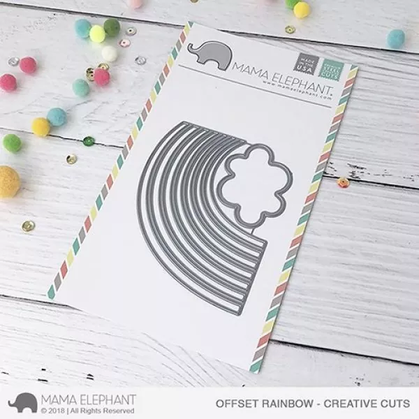 CC CLOUDY DAY COVER die stanzen Mama ElephantCC OFFSET RAINBOW die stanzen Mama Elephant