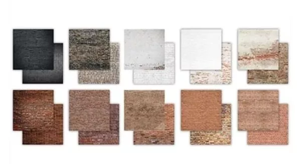 Craft Consortium - Brick Textures 12"x12" inch paper pad 1