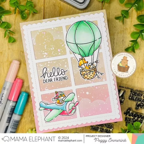 Celebrating You Clear Stamps Mama Elephant 1