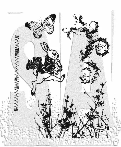 Spring Sprung Tim Holtz Rubber Stamps Stamper Anonymous