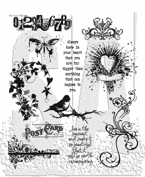 Urban Chic Tim Holtz Rubber Stamps Stamper Anonymous