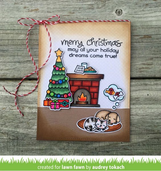 Christmas Dreams Coloring Stencils Lawn Fawn 2