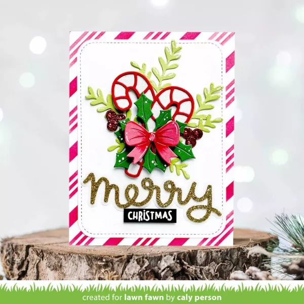 Scripty Merry Outline Add-On Dies Lawn Fawn 1