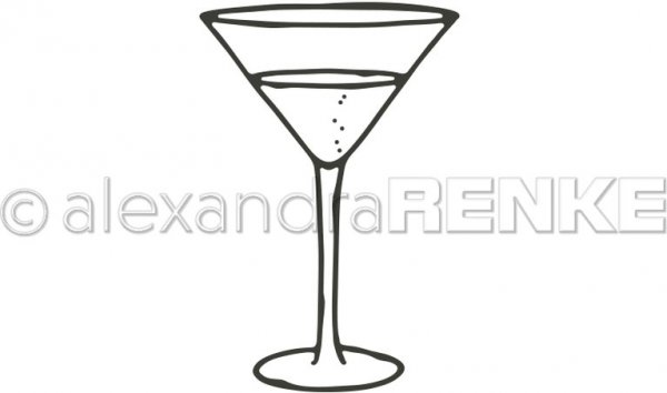 Alexandra Renke - Cutting Die - Large Martini glass
