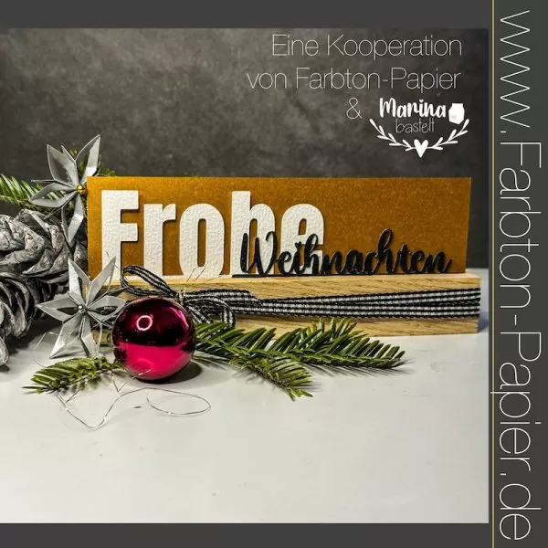 Frohe Weihnachten Die Set FarbTon Papier 1