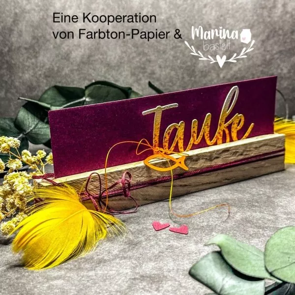 Taufe Die Set FarbTon Papier