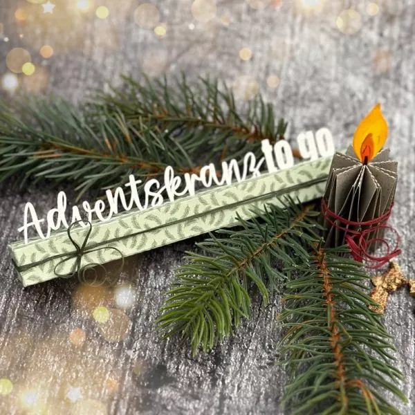 Adventskranz to go Die Set FarbTon Papier