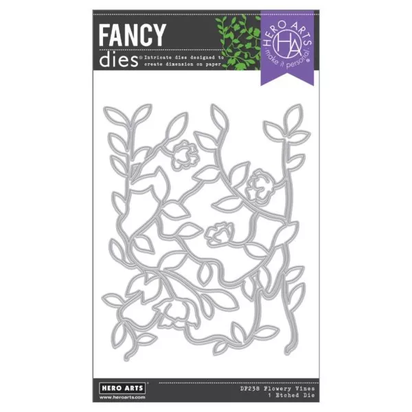 Flowery Vines fancy die hero arts