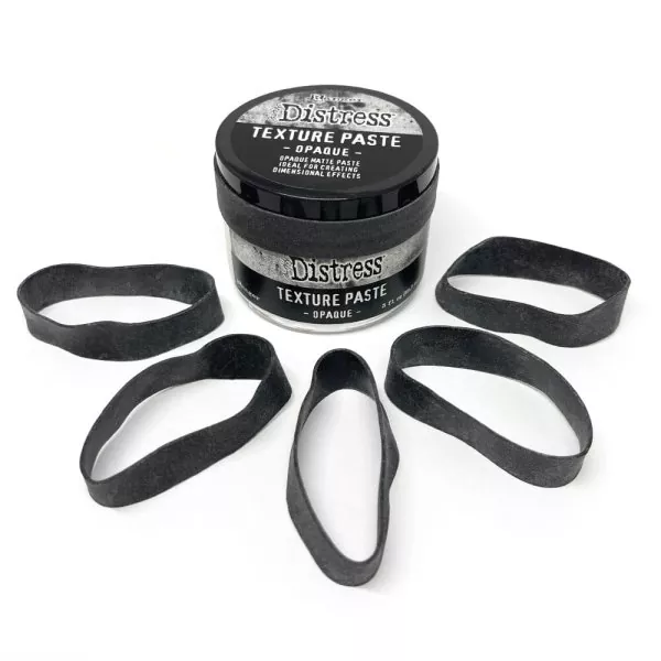 Black Rubber Bands 6 Pack Ranger Tim Holtz 1