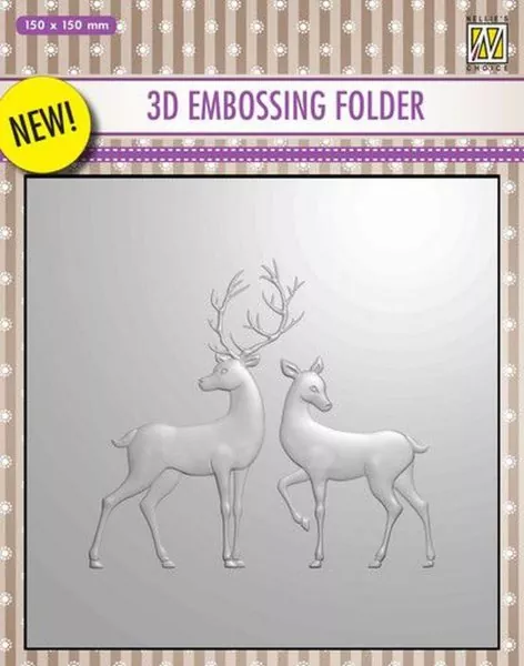 Reindeer 3D Embossing Folder from Nellie Snellen