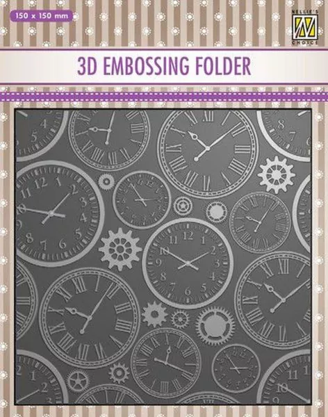 Time 3D Embossing Folder from Nellie Snellen