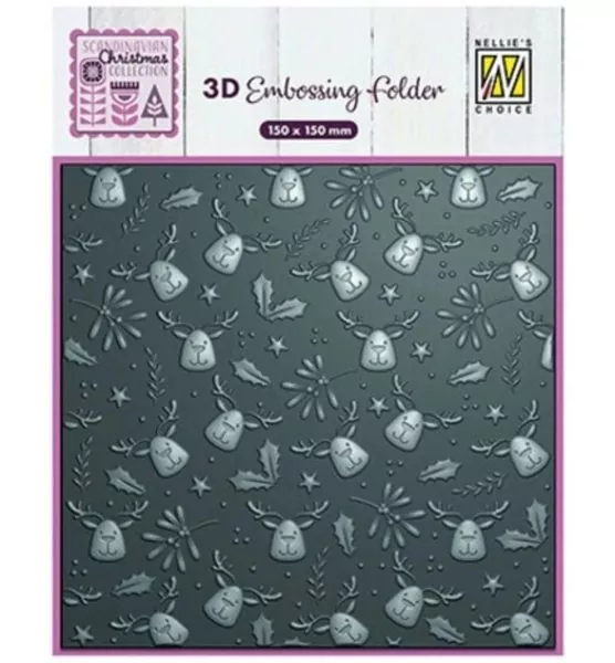 Moose 3D Embossing Folder from Nellie's Choice