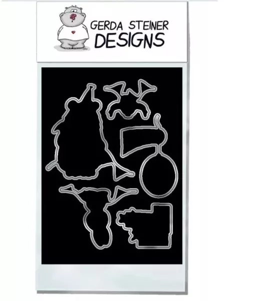 Birthday Bear BUNDLE Stamps + Dies Gerda Steiner Designs 1