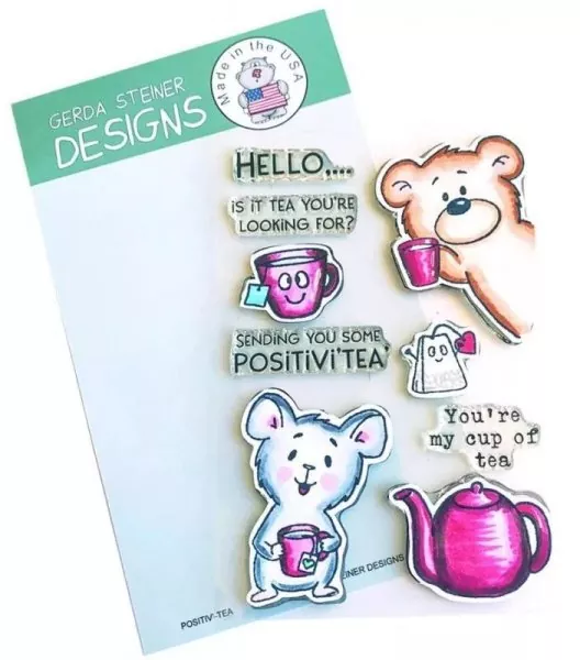 Positivi-Tea BUNDLE Stamps + Dies Gerda Steiner Designs