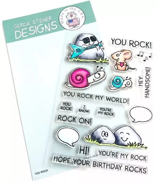 You Rock BUNDLE Stamps + Dies Gerda Steiner Designs