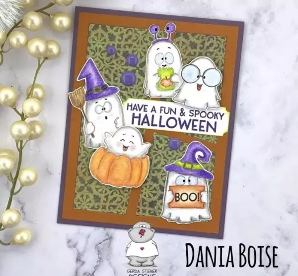 Halloween Ghosts BUNDLE Stamps + Dies Gerda Steiner Designs 2