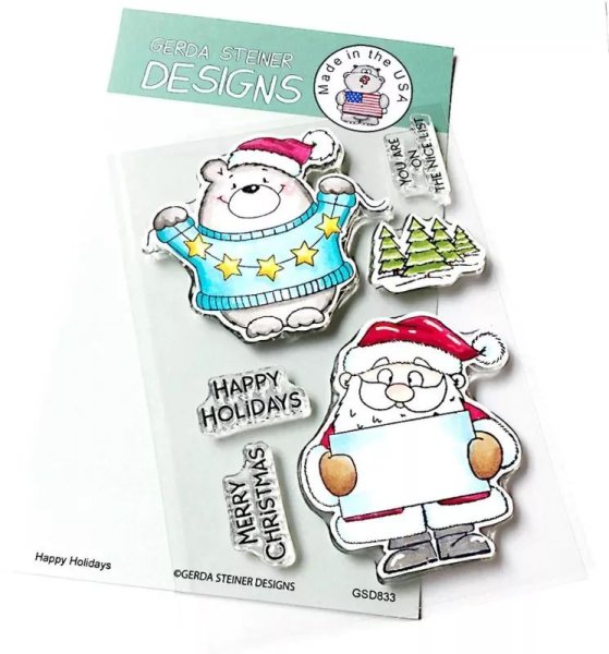 Happy Holidays BUNDLE Stamps + Dies Gerda Steiner Designs