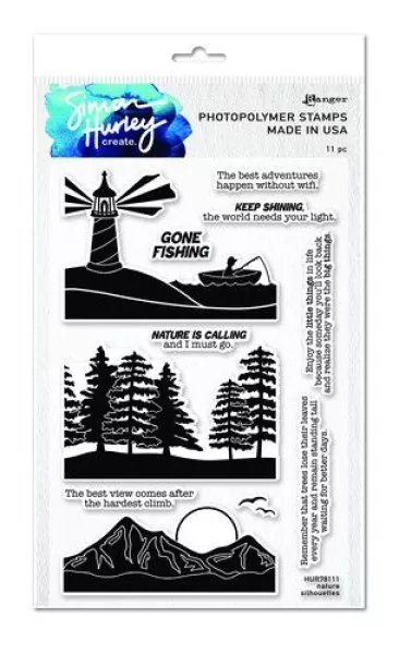 Simon Hurley Nature Silhouettes Ranger Clear Stamps