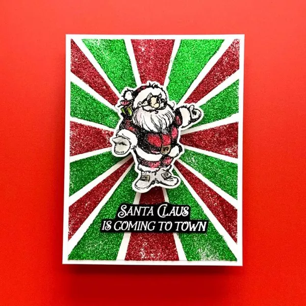 Simon Hurley Sketched Santas Spellbinders Stamp & Die Bundle 2