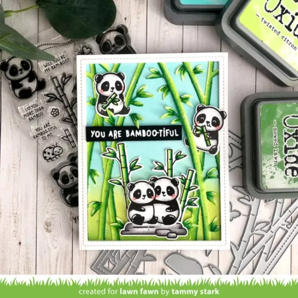 Bamboo Forest Backdrop: Landscape Dies Lawn Fawn 4