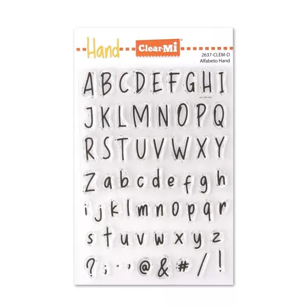 Alfabeto Hand Clear Stamps Impronte D'Autore