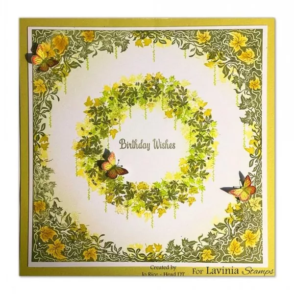 Wild Leaf Corner Lavinia Clear Stamps 1