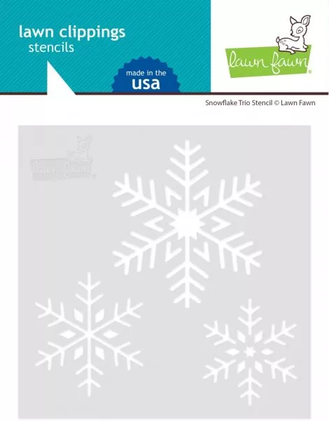 Snowflake Trio Stencil Lawn Fawn