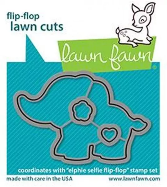 Elphie Selfie Flip-Flop Dies Lawn Fawn