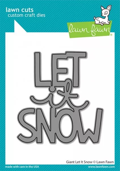 Giant Let It Snow Dies Lawn Fawn